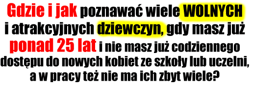 najlepsze miejsca do poznawania kobiet po 25 roku życia